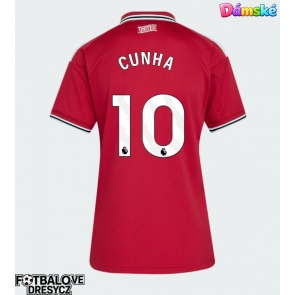 Manchester United Matheus Cunha #10 Dámské Domácí Dres 2026-27 Krátký Rukáv Manchester United Matheus Cunha #10 Dámské Domácí Dres 2026-27 Krátký Rukáv